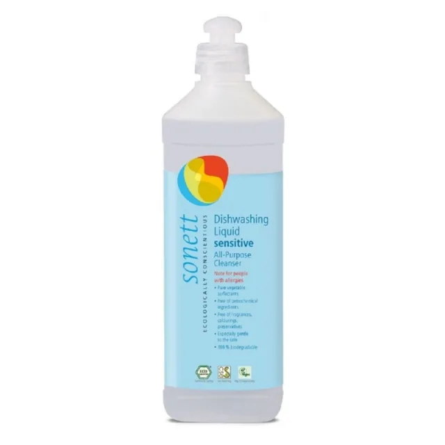 Tekutý prostředek na nádobí a univerzální čistič SENSITIVE 500 ml