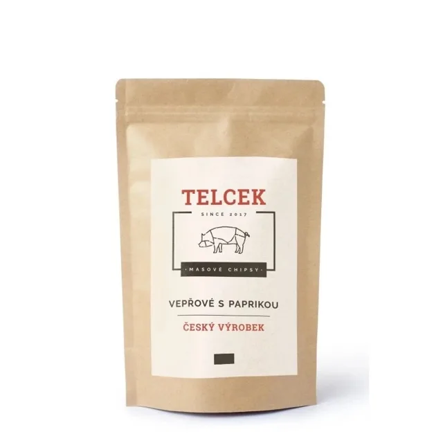 Telcek Masové vepřové chipsy paprika 80g