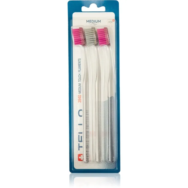 Tello 3940 Medium Trio Zubní Kartáček 3ks
