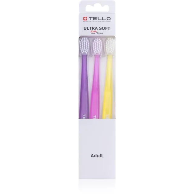 Tello 6240 Ultra Soft Trio Zubní Kartáček Mix 3ks