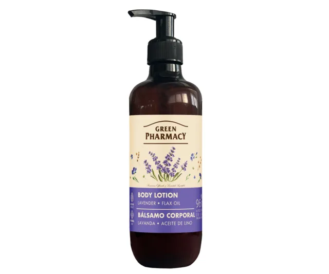 Tělové mléko s levandulí a lněným olejem Green Pharmacy Body Lotion - 400 ml