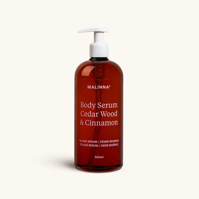 Tělové sérum cedrové dřevo & skořice, 500 ml