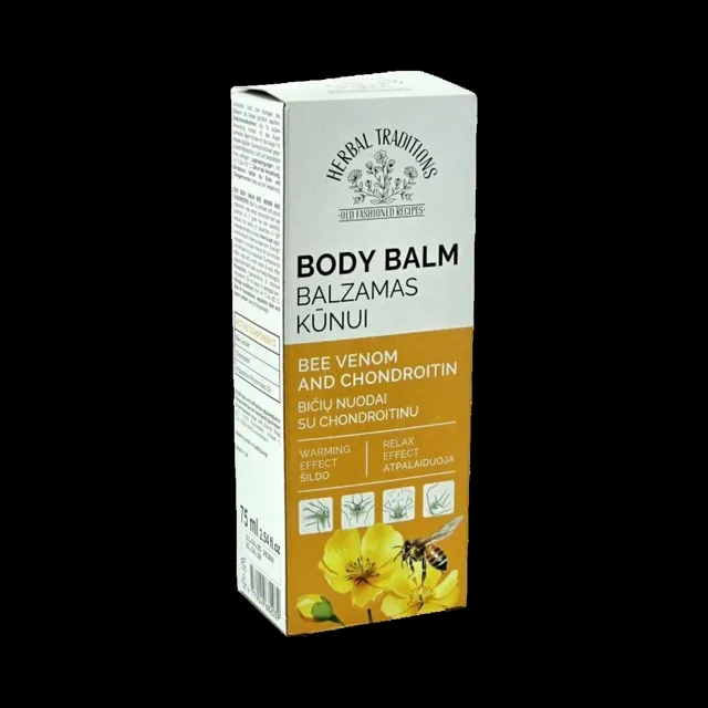 Tělový balzám s včelím jedem a chondroitinem - 75 ml - Herbal Traditions