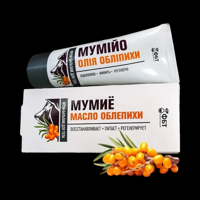 Tělový krém-balzám s mumiem a rakytníkovým olejem – 75 ml – FBT