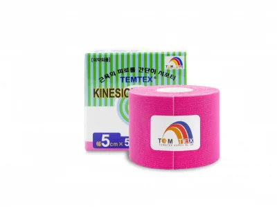 Temtex kinesio tape Classic růžová 5 cm x 5 m
