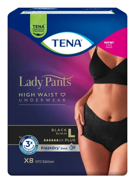 Tena Lady Pants Plus Black L 8 ks 785291
