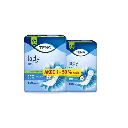 Tena Lady Slim Extra inkontinenční vložky 20 ks + 50 % navíc