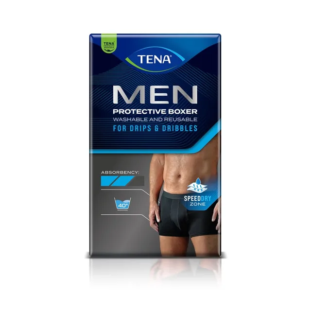 Tena Men Washable Underwear vel. XL inkontinenční boxerky 1 ks černé
