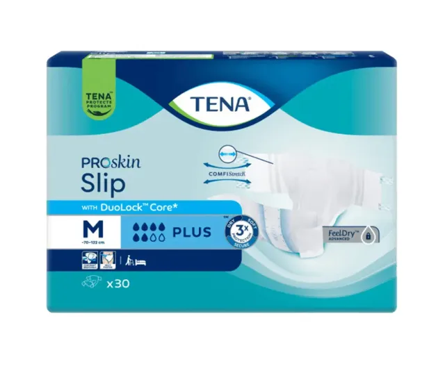 TENA Proskin Slip Plus M ink.kalh.30ks 710607