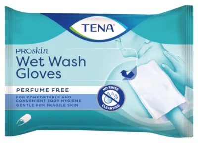 Tena Wet Wash Glove 8 ks