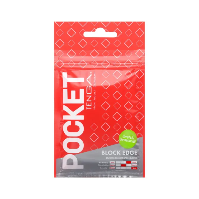 TENGA Jednorázový masturbátor Pocket( (7 cm), červený