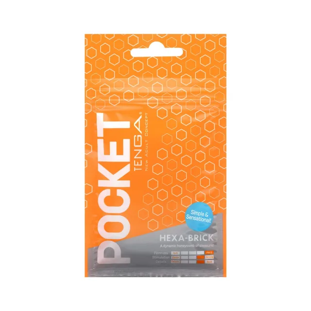TENGA Jednorázový masturbátor Pocket (7 cm), oranžový
