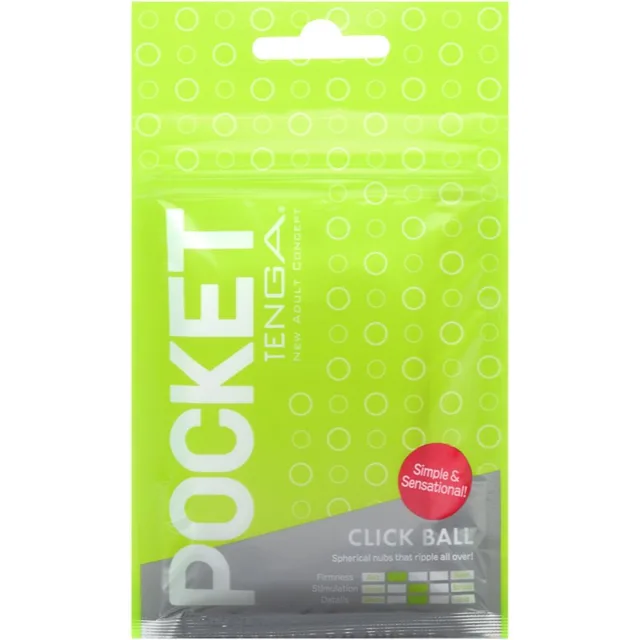 Tenga Pocket Click Ball jednorázový masturbátor 8 cm
