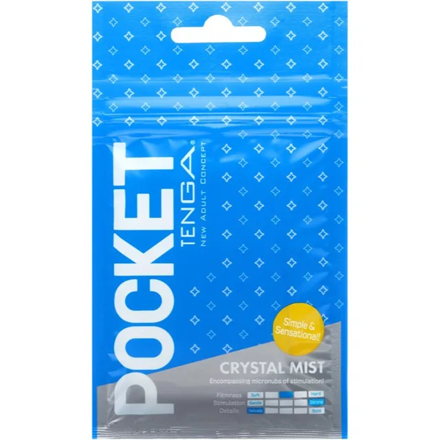 Tenga Pocket Crystal Mist jednorázový masturbátor 8 cm