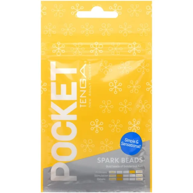 Tenga Pocket Spark Beads jednorázový masturbátor 8 cm