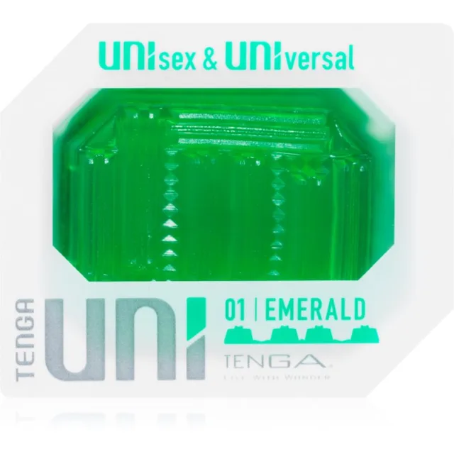Tenga Uni jednorázový masturbátor Emerald 5,9 cm