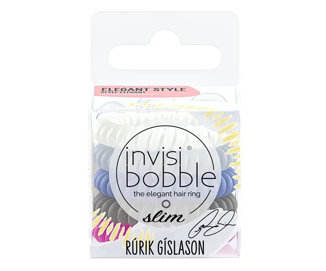 Tenká spirálová gumička do vlasů Invisibobble Slim Rúrik Gíslason No Place Like Reykjavík - 5 ks