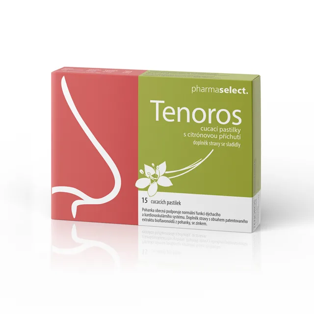 TENOROS Cucací pastilky s citronovou příchutí 15 kusů