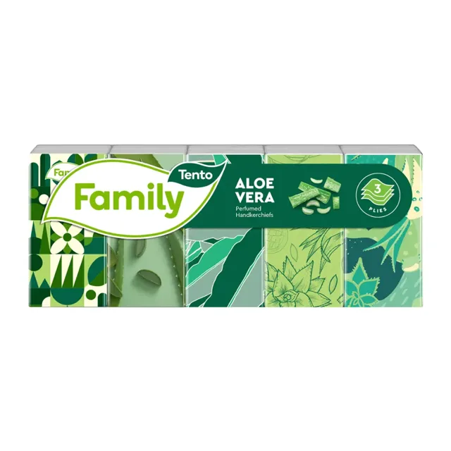 Tento Hygienické kapesníky Aloe Vera 3vrstvé 10 ks