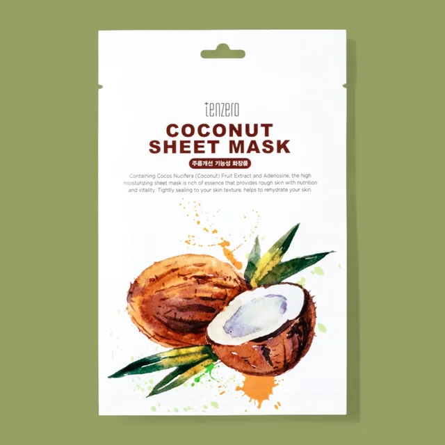 TENZERO - Coconut Sheet Mask - Plátýnková maska kokosová - 25 ml