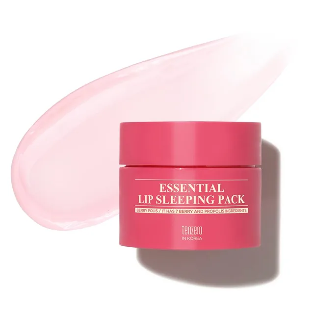 TENZERO - Essential Lip Sleeping Pack Berry Polis - Noční regenerační balzám na rty s vůní lesních plodů - 15 g