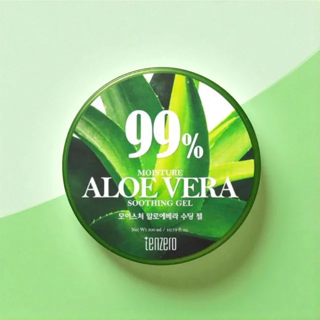 TENZERO - Moisture Aloe Vera Soothing Gel - Zklidňující hydratační gel s výtažkem z aloe vera - 300 ml