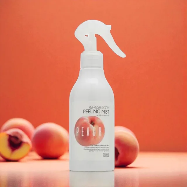 TENZERO - Refresh Body Peeling Mist Peach - Osvěžující tělový peelingový sprej s broskvovou vůní - 100 ml