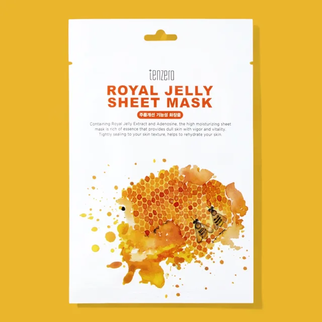 TENZERO - Royal Jelly Sheet Mask - Plátýnková maska royal jelly - 25 ml