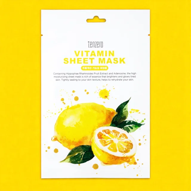 TENZERO - Vitamin Sheet Mask - Plátýnková vitamínová maska - 25 ml