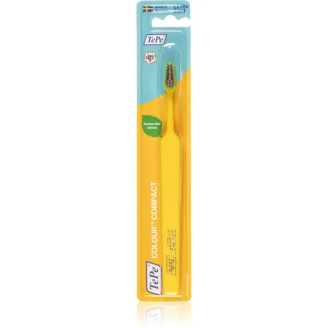 TePe Colour Compact X-Soft zubní kartáček Yellow 1 ks