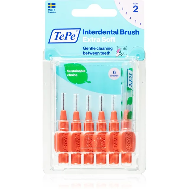 TePe Interdental Brush Extra Soft mezizubní kartáčky 0,5 mm 6 ks