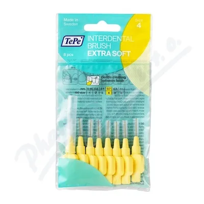 TePe meziz.kart.ExtraSoft size 4 Žluté 8ks 122255