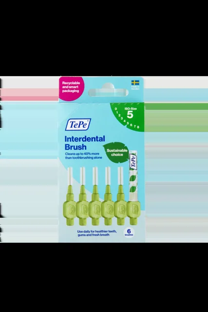 Tepe Mezizubní kartáčky zelené 0,8 mm krabička 6 ks