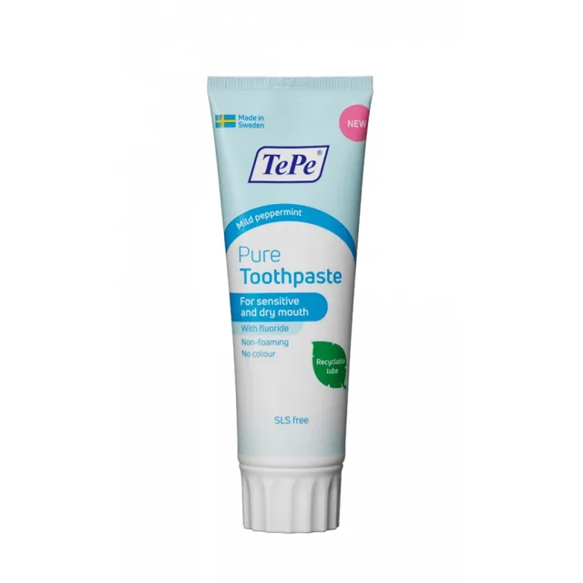 TePe Zubní pasta s fluoridem Pure 75 ml