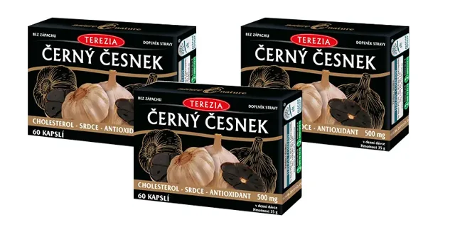TEREZIA Černý česnek 3 x 60 kapslí