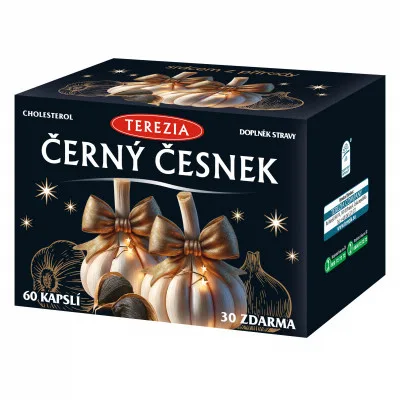 TEREZIA Černý česnek cps.60+30 vánoce