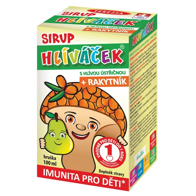 Terezia Company sirup Hlíváček s hlívou a rakytníkem Hruška 100 ml