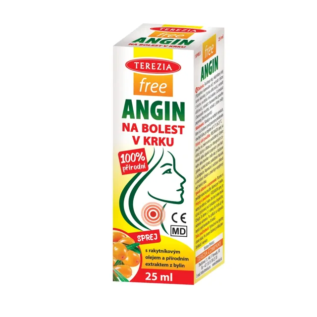 TEREZIA freeANGIN sprej na bolest v krku 25 ml