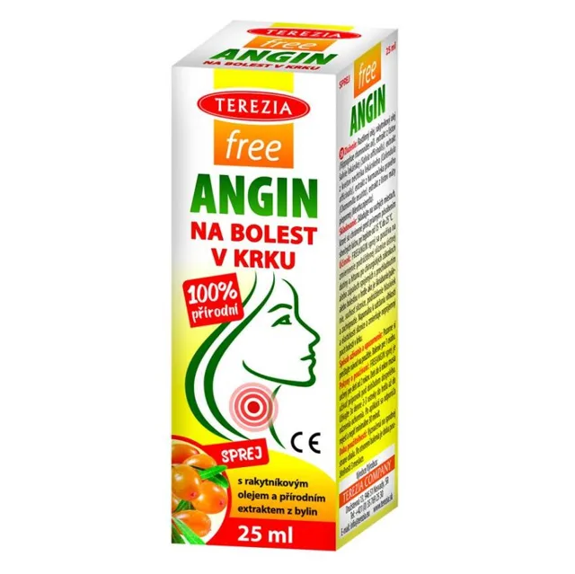 TEREZIA FreeAngin sprej na bolest v krku 25 ml