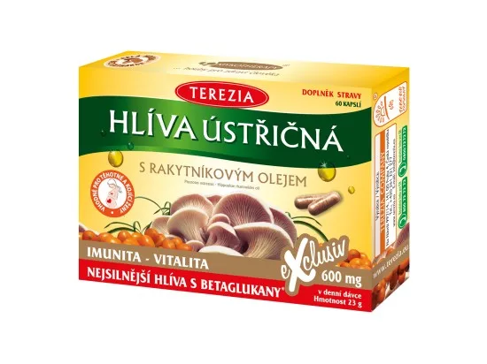 TEREZIA Hlíva s rakytníkovým olejem 60 kapslí