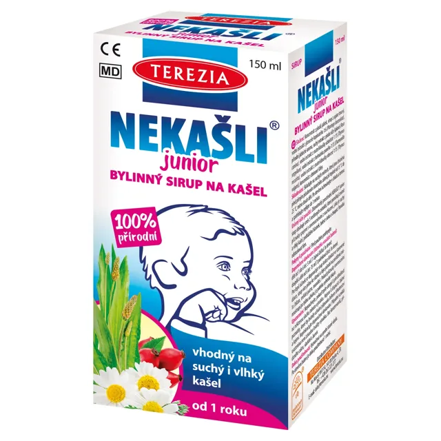 TEREZIA NEKAŠLI Junior přírodní bylinný sirup na kašel 150 ml