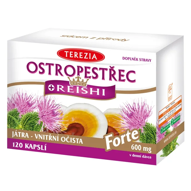 Terezia Ostropestřec + Reishi Forte 120 kapslí