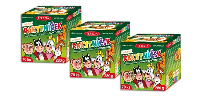 TEREZIA RAKYTNÍČEK želatinky ORIGINÁL 3 x 70 ks