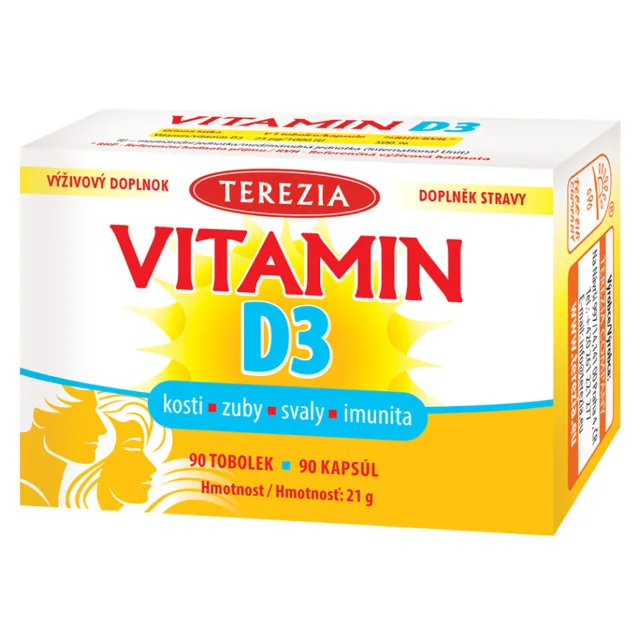 TEREZIA Vitamin D3 1000 IU 90 tobolek