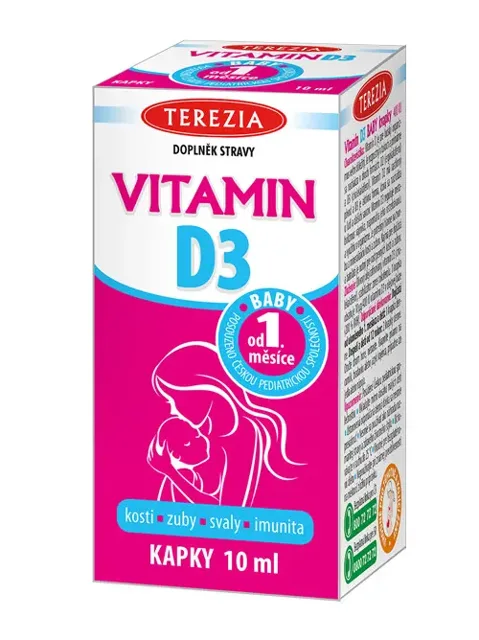 Terezia Vitamin D3 Baby od 1.měsíce 400 IU 10 ml