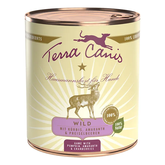 Terra Canis 6 x 800 g - Zvěřina s dýní, amarantem a brusinkami