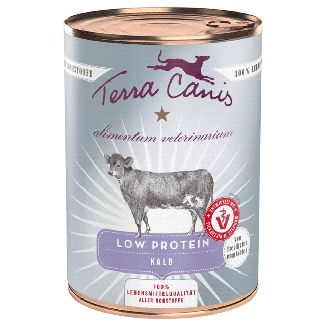 Terra Canis Alimentum Veterinarium Low Protein 6 x 400 g - telecí