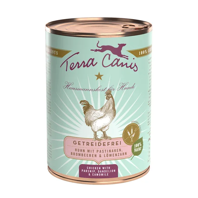 Terra Canis bezobilné krmivo 6 x 400 g - Mix - Zvěřina, kuřecí  hovězí