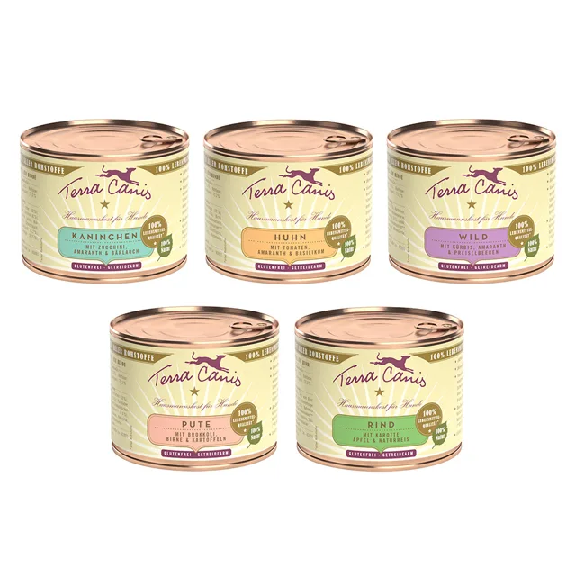 Terra Canis Classic 12 x 200 g - mix, 5 druhů