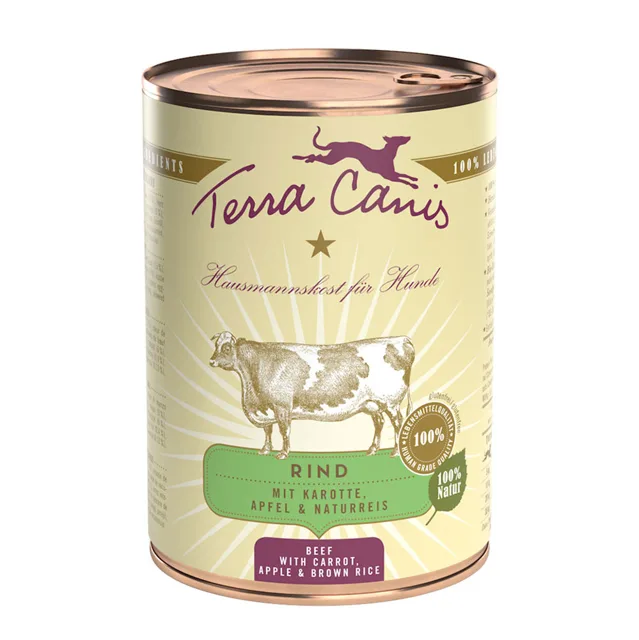 Terra Canis Classic 6 x 400 g - hovězí s mrkví, jablky a přírodní rýží